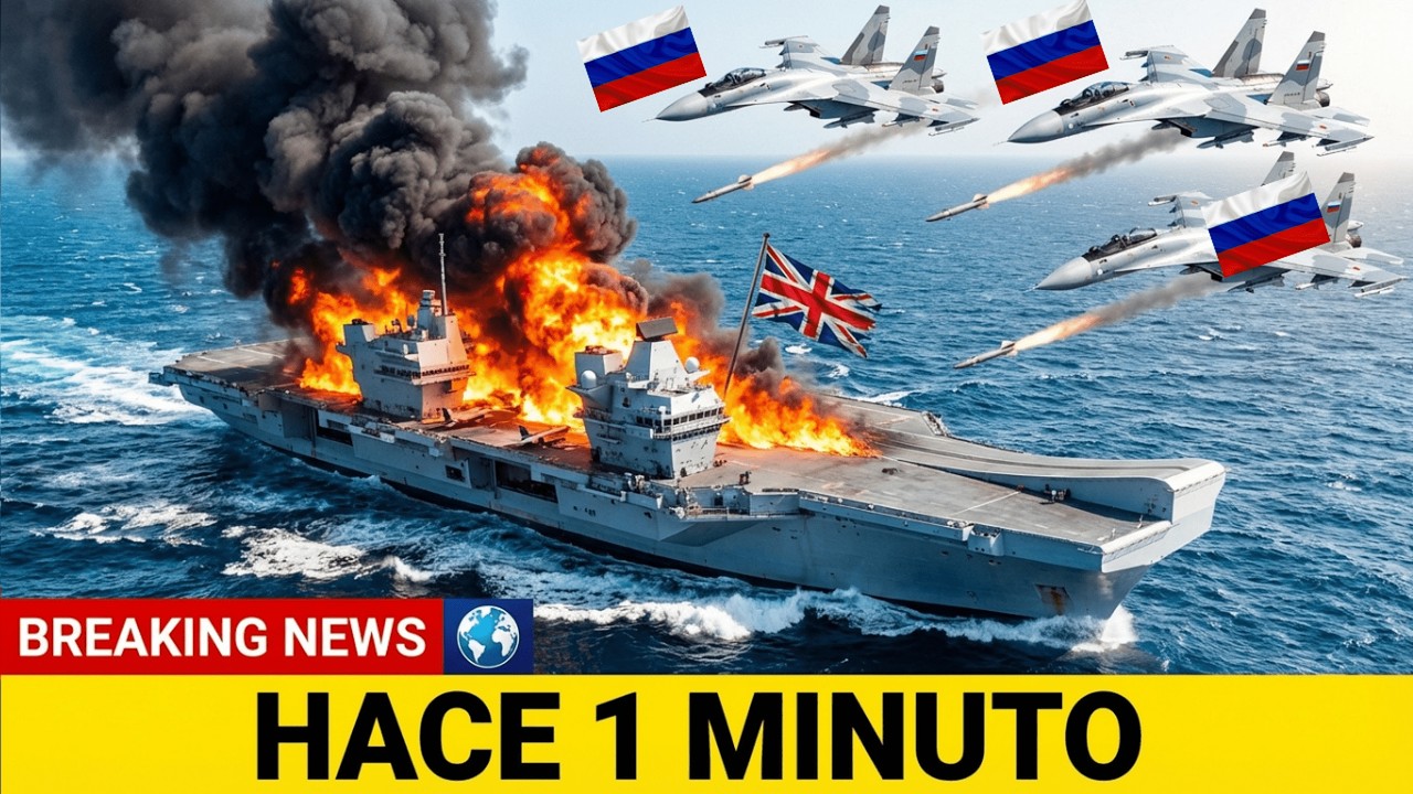 Cinco Su-35 Rusos Se Acercan a Portaaviones Británico — ¡Y Luego Pasó Esto!