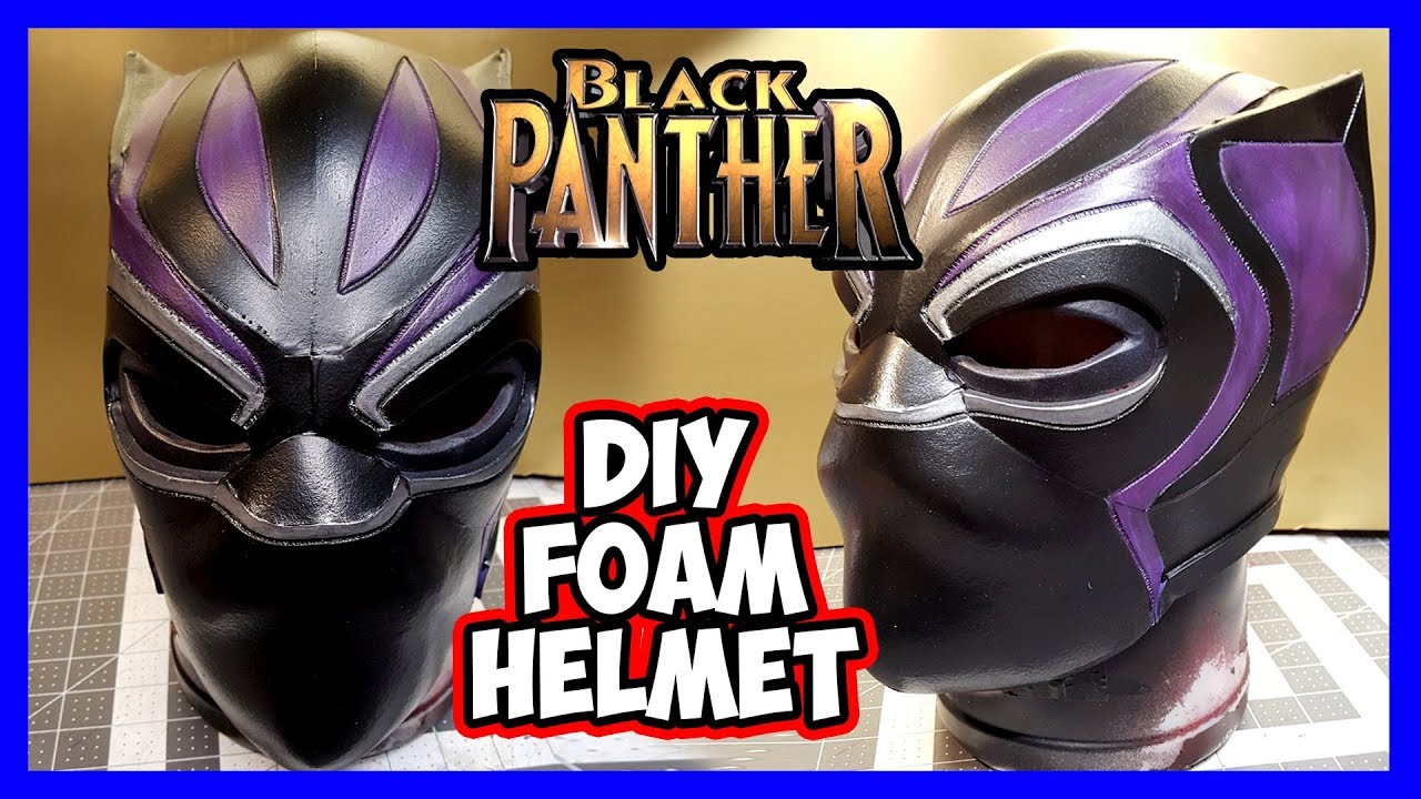 DIY Black Panther Foam Helmet v2