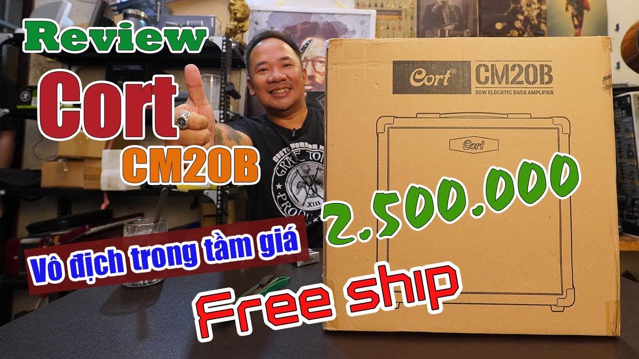 AMPLY GUITAR BASS CORT CM20B. NGON LÀNH CHO NGƯỜI TẬP GUITAR BASS!!!