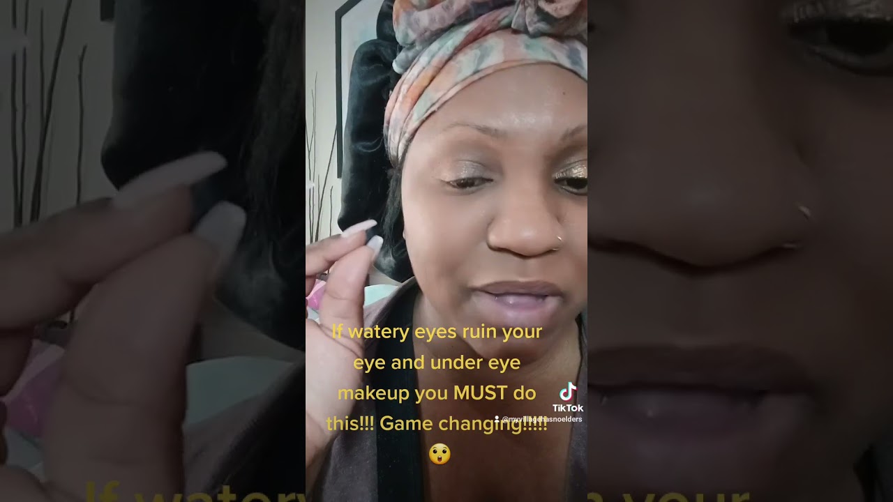 If your watery eyes keep ruining your eye makeup YOU MUST WATCH THIS!