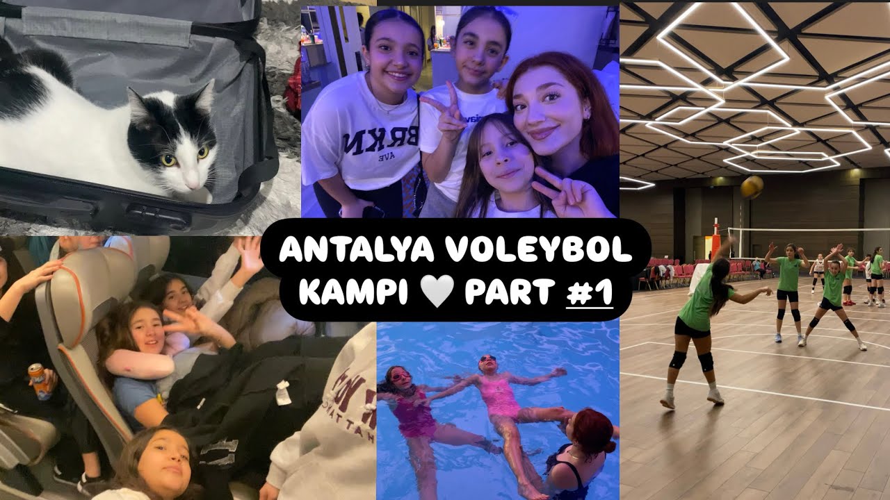 ANTALYA VOLEYBOL KIŞ KAMPI PART #1 / bavul hazırlama ,oda turu,kızlarla otobüs yolu,bol bol maç
