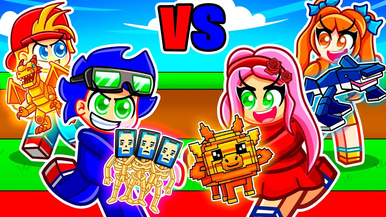 CHICOS vs CHICAS en Roblox Steal a Brainrot!