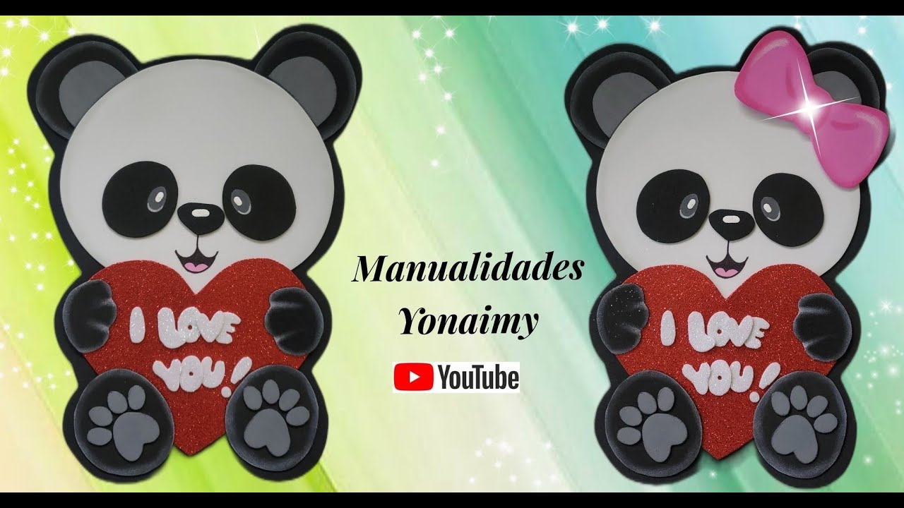PANDITA 🐼💖 I LOVE YOU PARA EL DIA DEL AMOR 💖Y LA AMISTAD.