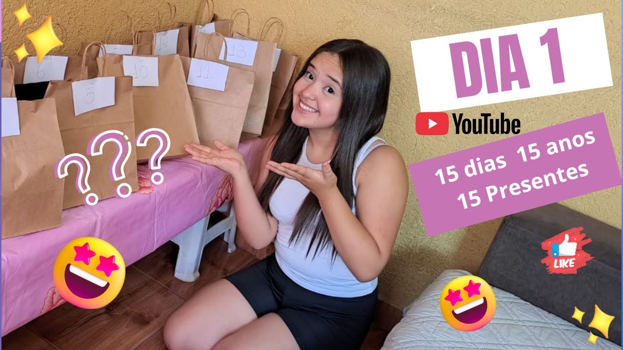 FIZ UMA SURPRESA PARA MINHA FILHA  15 ANOS 15 DIAS 15 PRESENTES