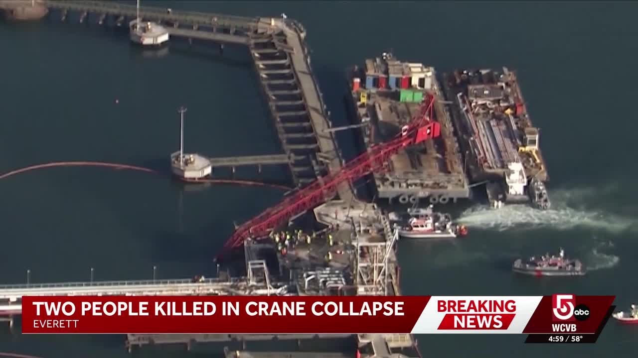 Two men killed in Everett crane collapse