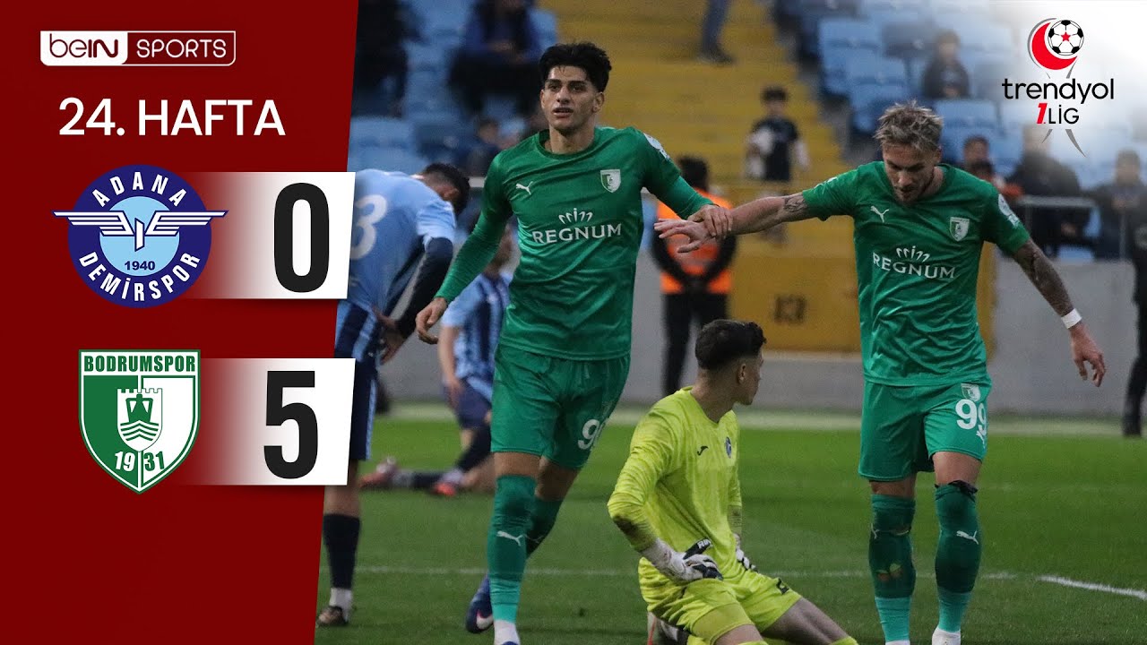 Adana Demirspor (0-5) Bodrum FK | 24. Hafta Maç ÖZETİ | Trendyol 1. Lig - 2025/26