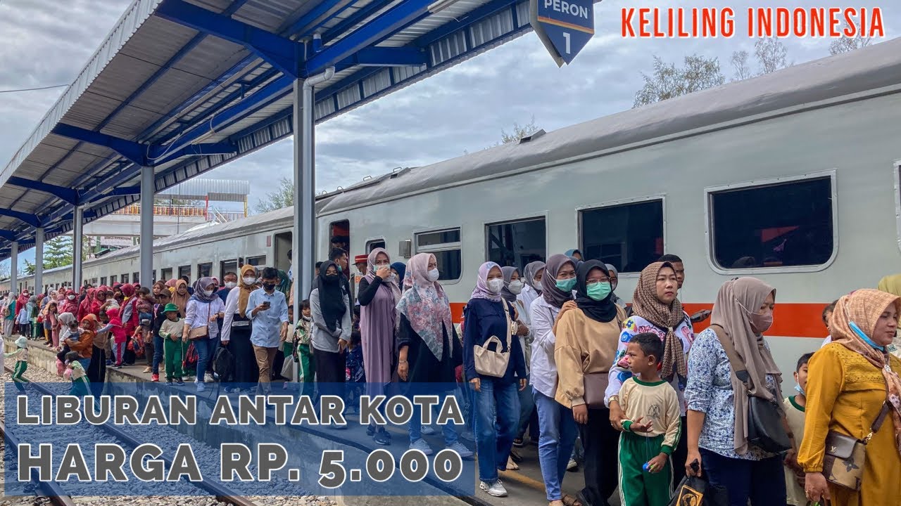 BKI 25 | NAIK KERETA API PADANG - PARIAMAN TUJUAN WISATA PANTAI GANDORIAH