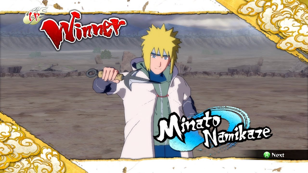 Naruto Ultimate Ninja Storm 3 Минато Намиказе, полный набор приёмов со списком команд