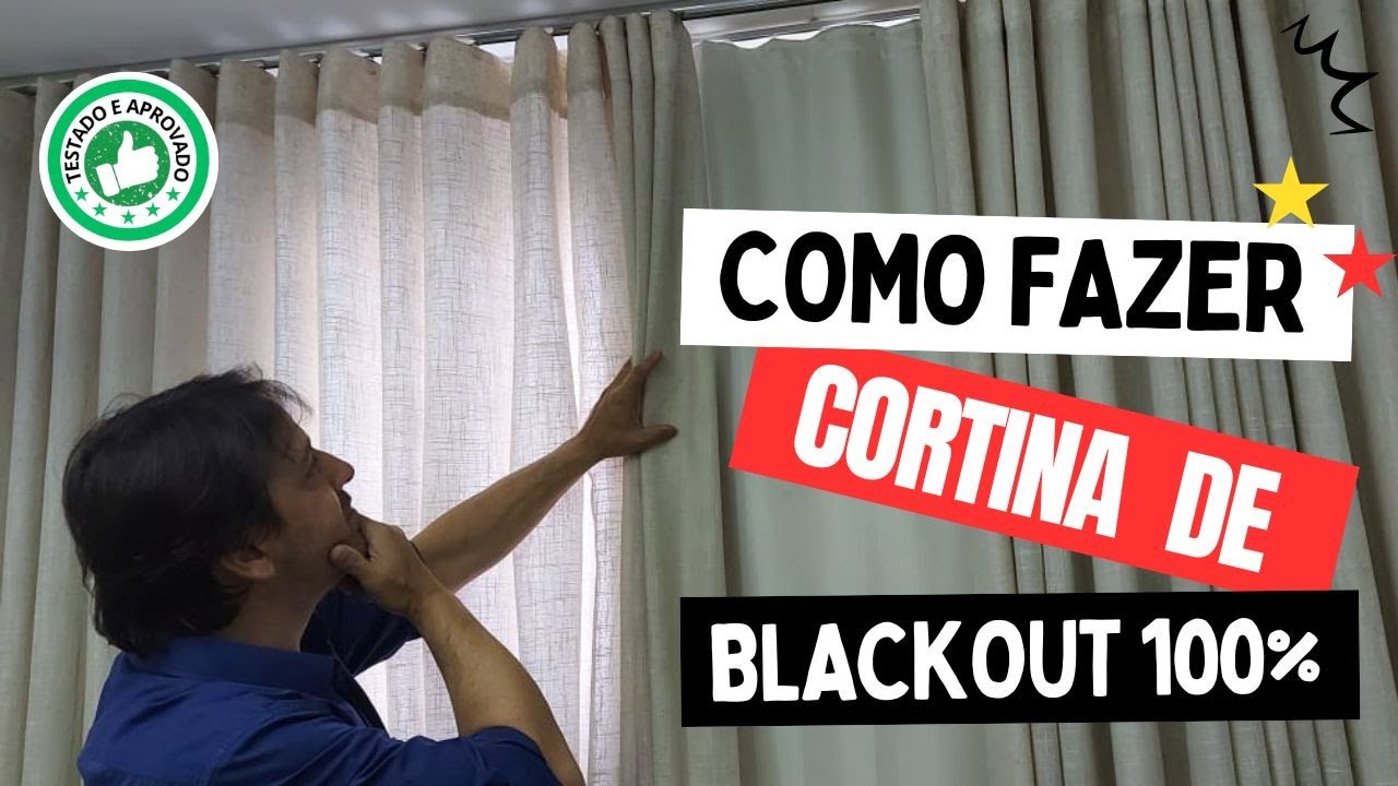 Como costurar uma Cortina de Blackout - Tutorial Completo 2025 - Faça você mesmo