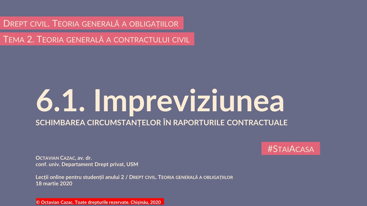 Impreviziunea (renegocierea contractelor păguboase) (MD)