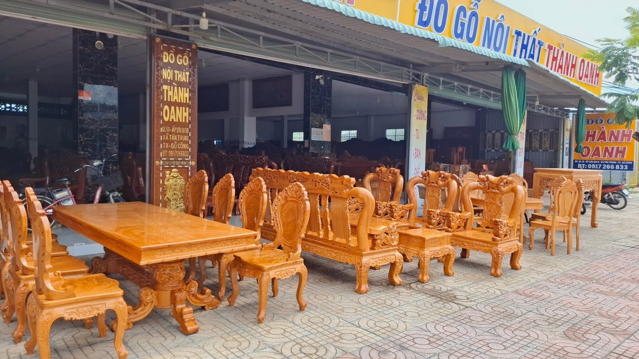 Báo giá 4 sp cao cấp bàn dài 8 ghế louis,bộ minh quóc đào cột 12 tay nghê,bộ bàn tròn,ghế thờ .Vip