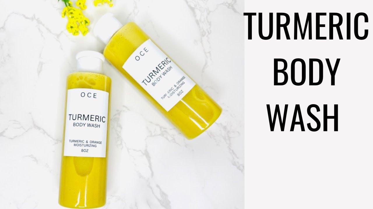 DIY TURMERIC BODY WASH WITH ORANGE PEEL /BRIGHTEN & HYDRATE SKIN