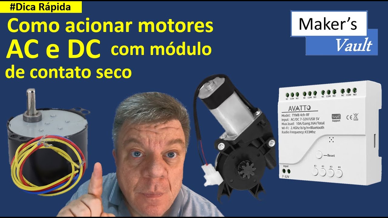 #Dica Rápida – Como acionar motores bidirecionais AC e DC com um módulo de contato seco