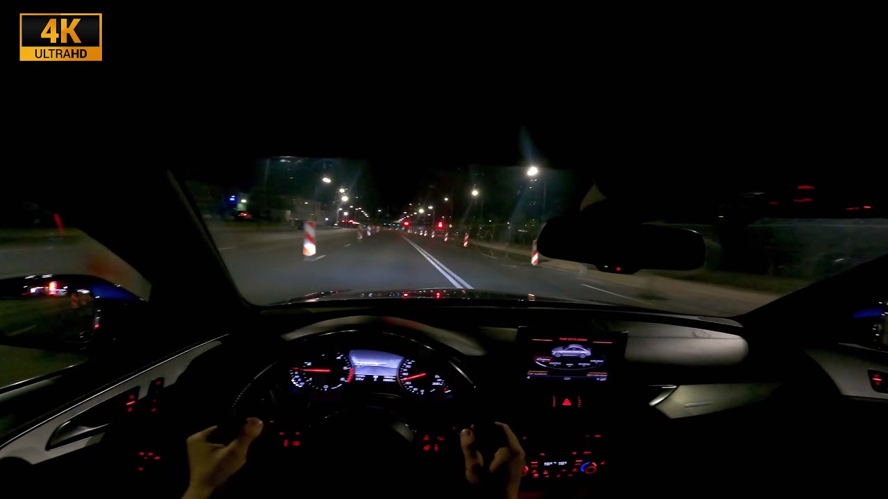 2011-2017 Audi A6 C7 - ASMR POV Night Drive (4K)