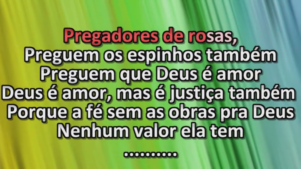 Marcos Antônio - Pregadores de Rosas - Playback - Karaokê