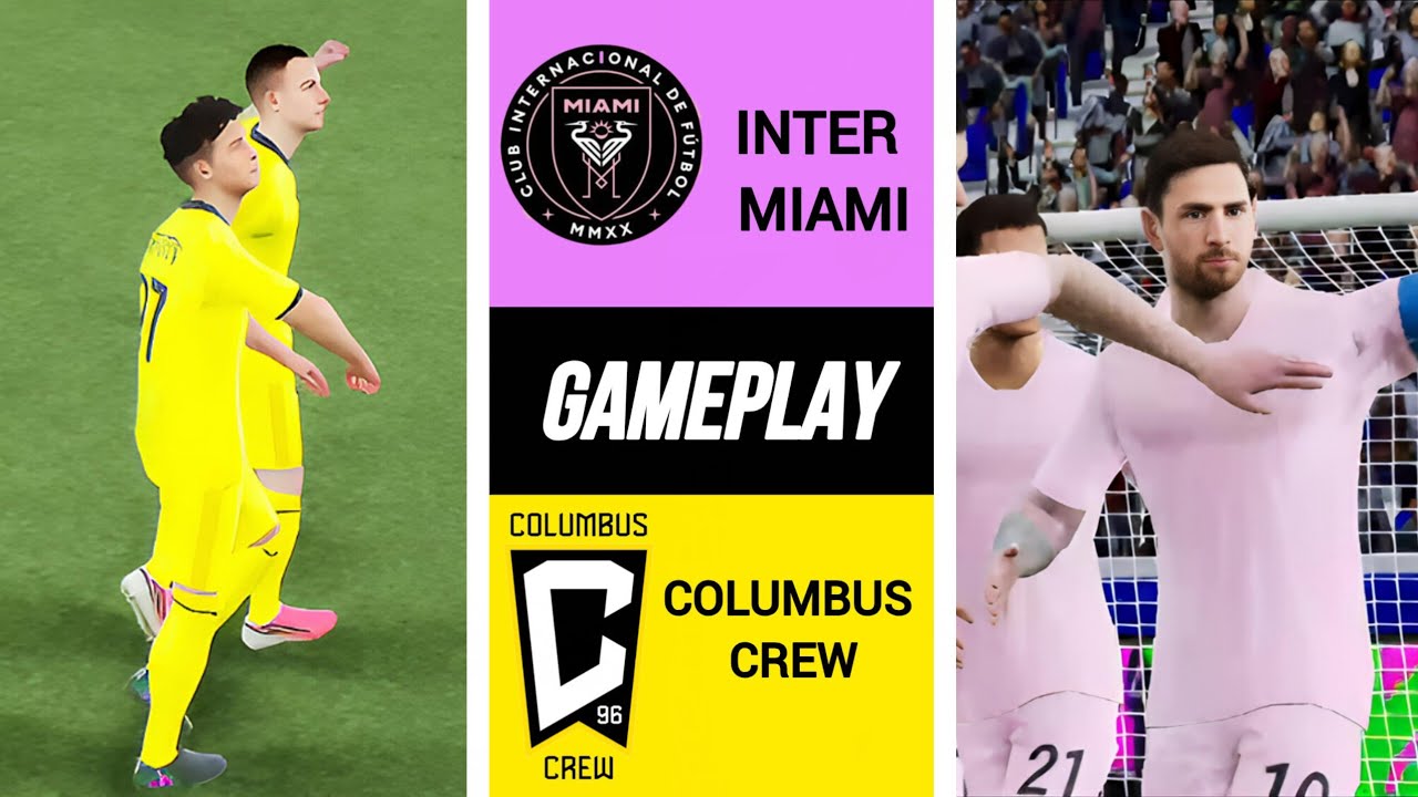 eFootball | Football ⚽ Match Inter Miami vs Columbus Crew Highlights | mia vs clb | Messi 🔥 | 