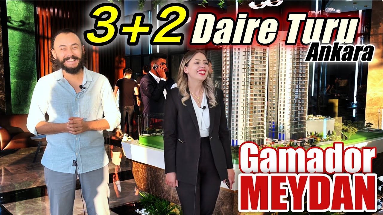 YENİ KONSEPT 3+2 DAİRE TURU / 14 GÜNDE TÜM DAİRELERİ SATILAN PROJE? / GAMADOR MEYDAN ANKARA LANSMANI