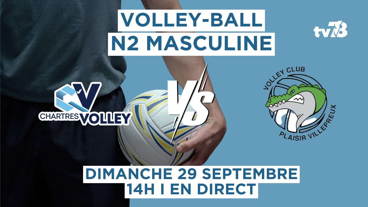 Volley-Ball N2 Masculine Volley-club Plaisir-Villepreux VS Chartres volley