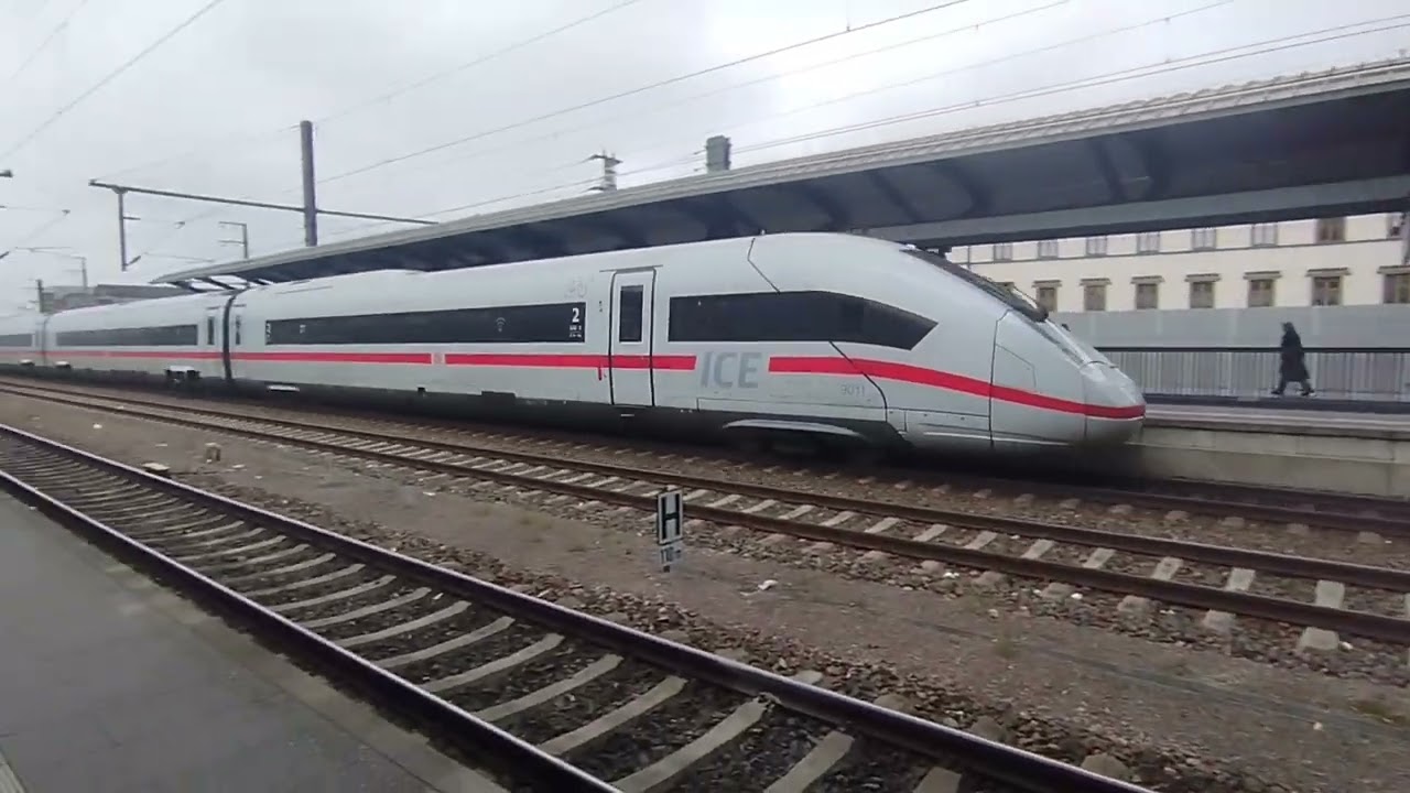 Bahnverkehr am Erfurt Hbf (22.12.2025).