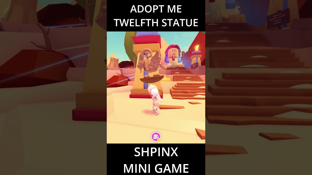 ADOPT ME - NEW SPHINX GAME TWELFTH STATUE LOCATION #adoptme #shorts