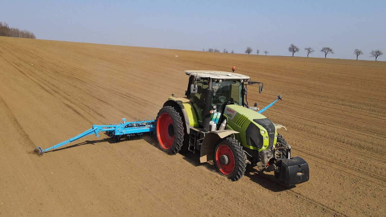 Claas Arion 650 & Monosem Meca V4 SEEDING SUGARBEET 2022