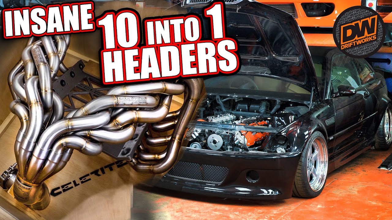 Insane 10 into 1 Exhaust Headers for my V10 BMW M3 - By Celeritech
