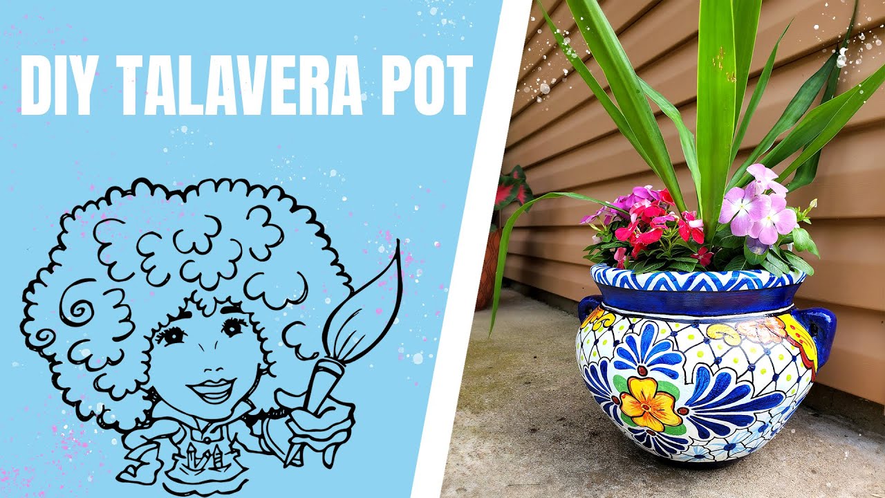 DIY | Faux Talavera Planter!