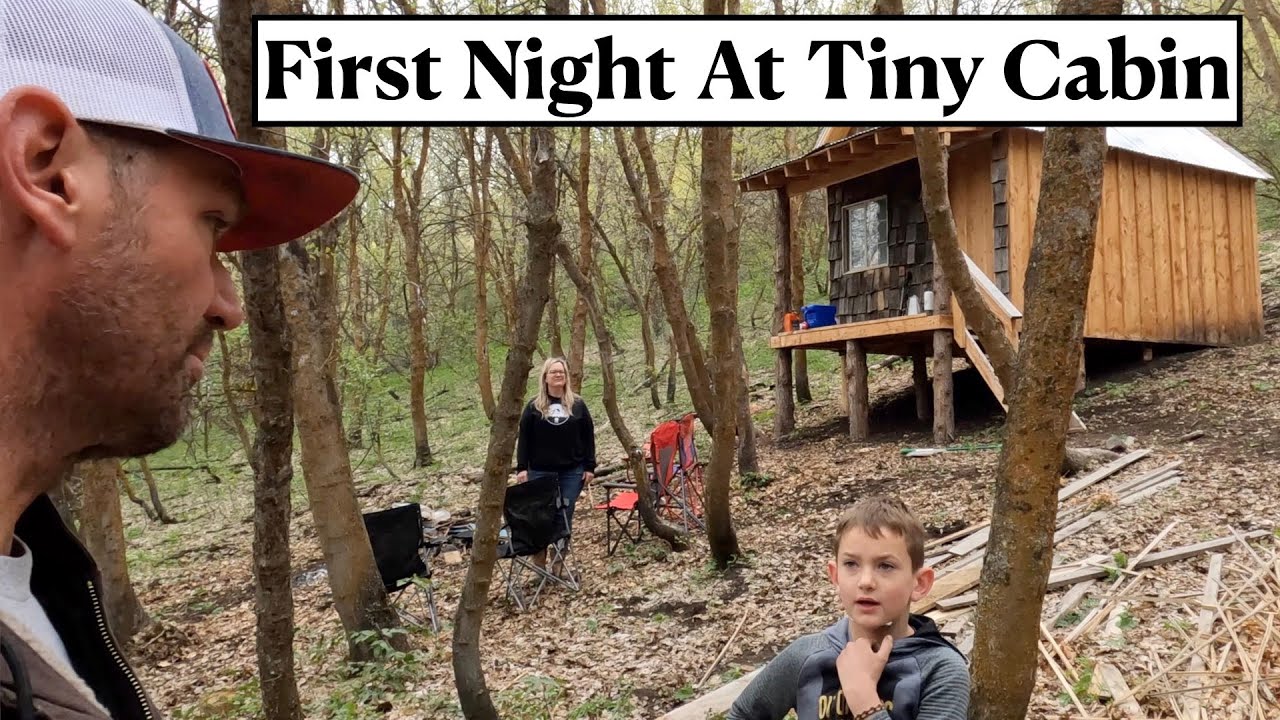 #589 - First Over Night Trip To Tiny Off Grid Cabin...