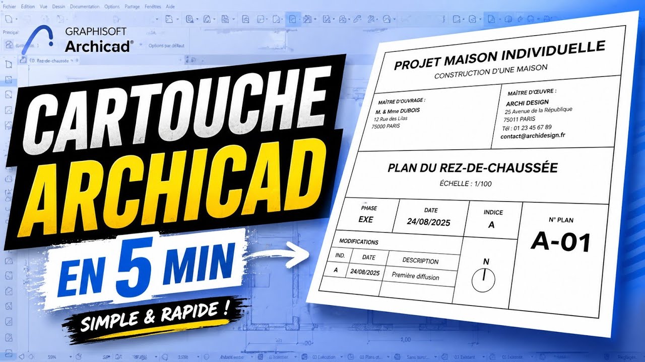 Comment créer une cartouche dans archicad 