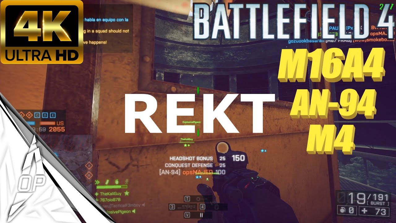 BF4 "BURST FIRE WEAPONS WORTH IT... OR JUST A KINK???"_ BATTLEFIELD 4 PC GAMEPLAY [4K 60FPS]