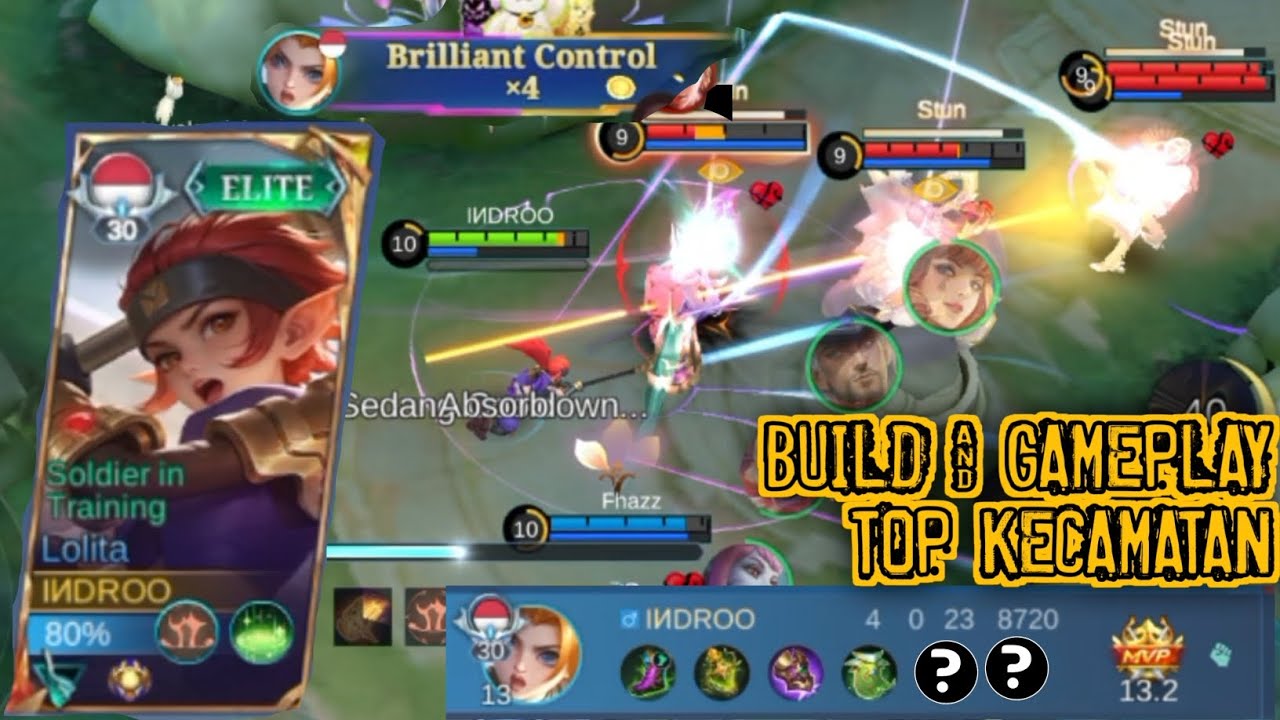 BRILLIANT CONTROL!! Lolita MVP BUILD & GAMEPLAY Top Kecamatan ~ MLBB