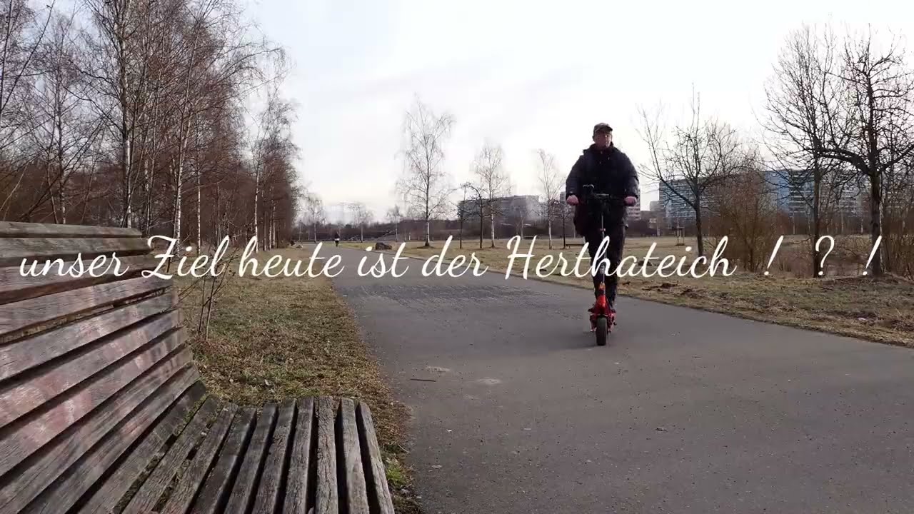 Mit dem Scooter Richtung Frühling