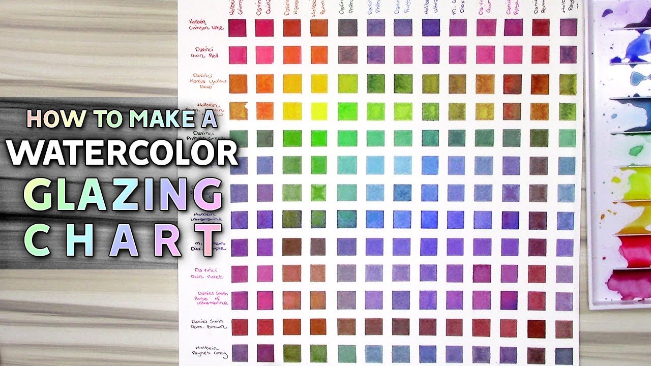 How to Make a Watercolor Glazing Chart • Tutorial