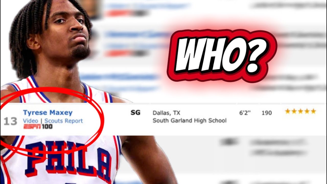 12 Players Ranked Ahead of Tyrese Maxey in Hs😬 HUGE MISTAKE!