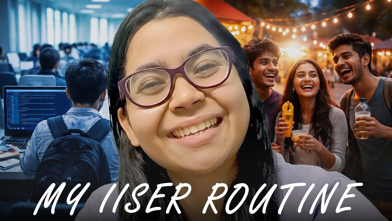 A Realistic Day in the Life of an IISER Student (Not Just Labs!)