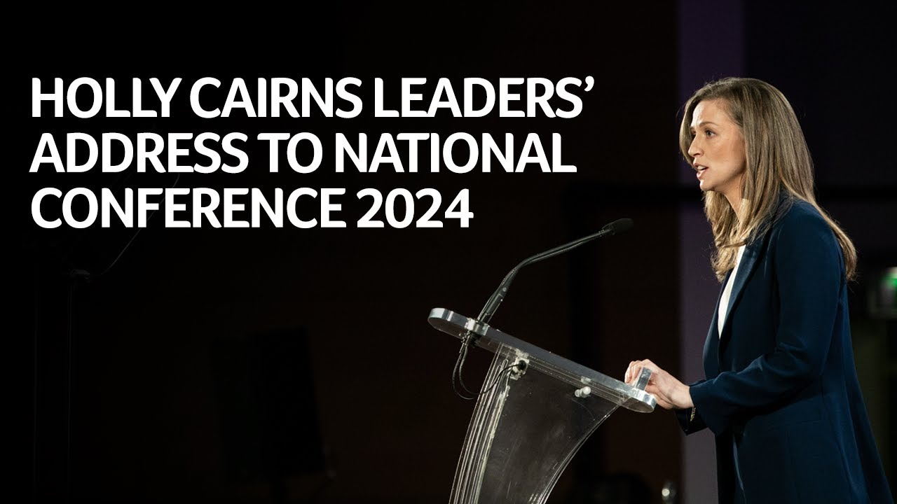 Holly Cairns delivers powerful speech to National Conference 2024 in Dublin