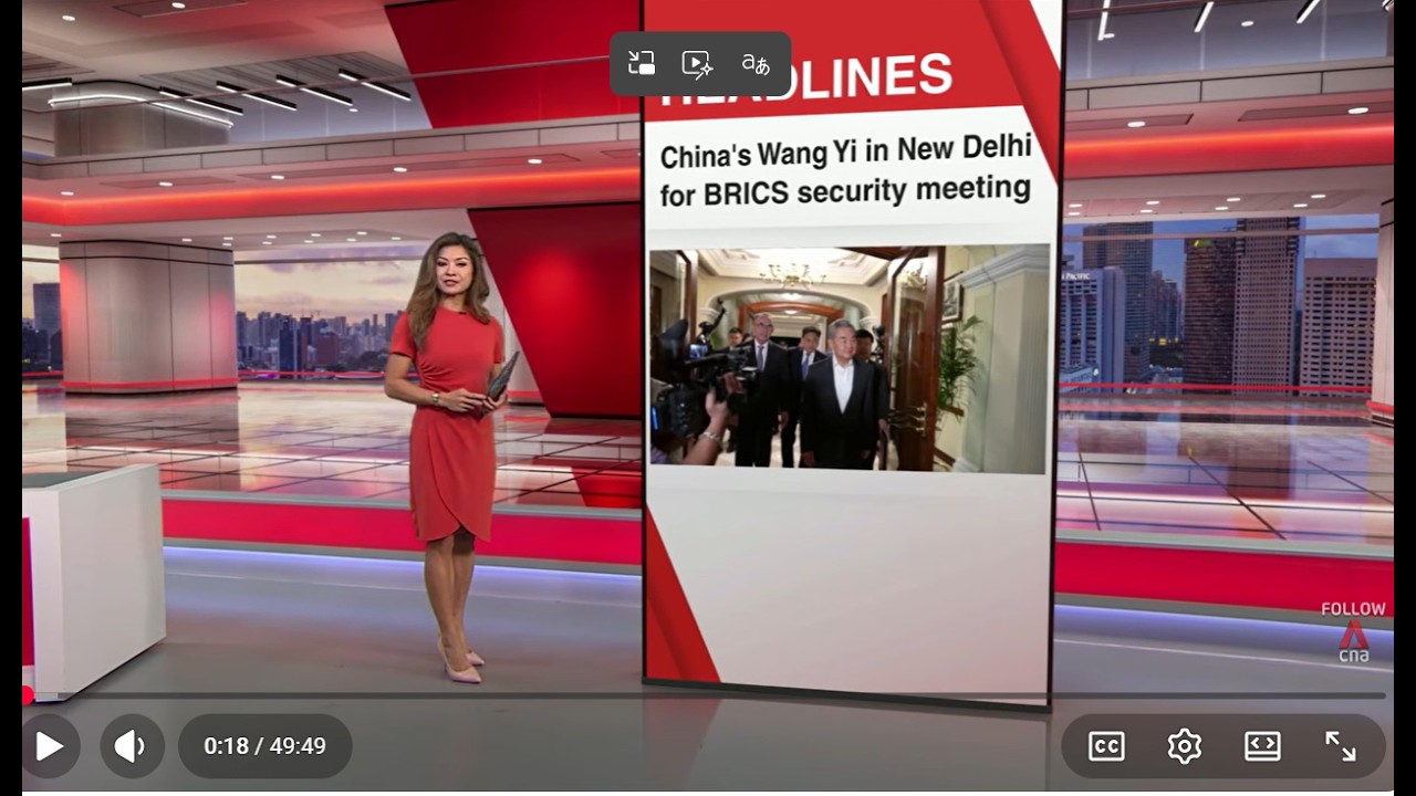 Глава МИД Китая Ван И в Индии на саммите БРИКС по безопасности | East Asia Tonight, 22 июня 2026 г.