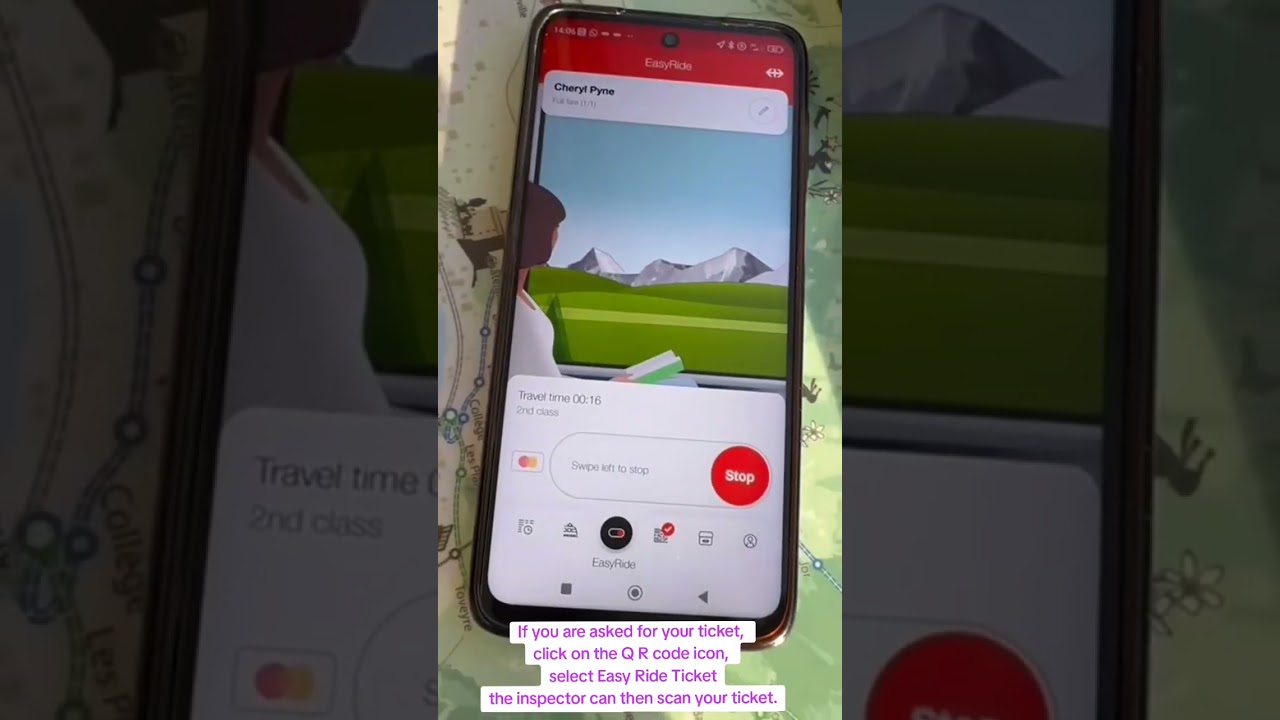 How to use the Easy Ride train ticket on the SBB App.