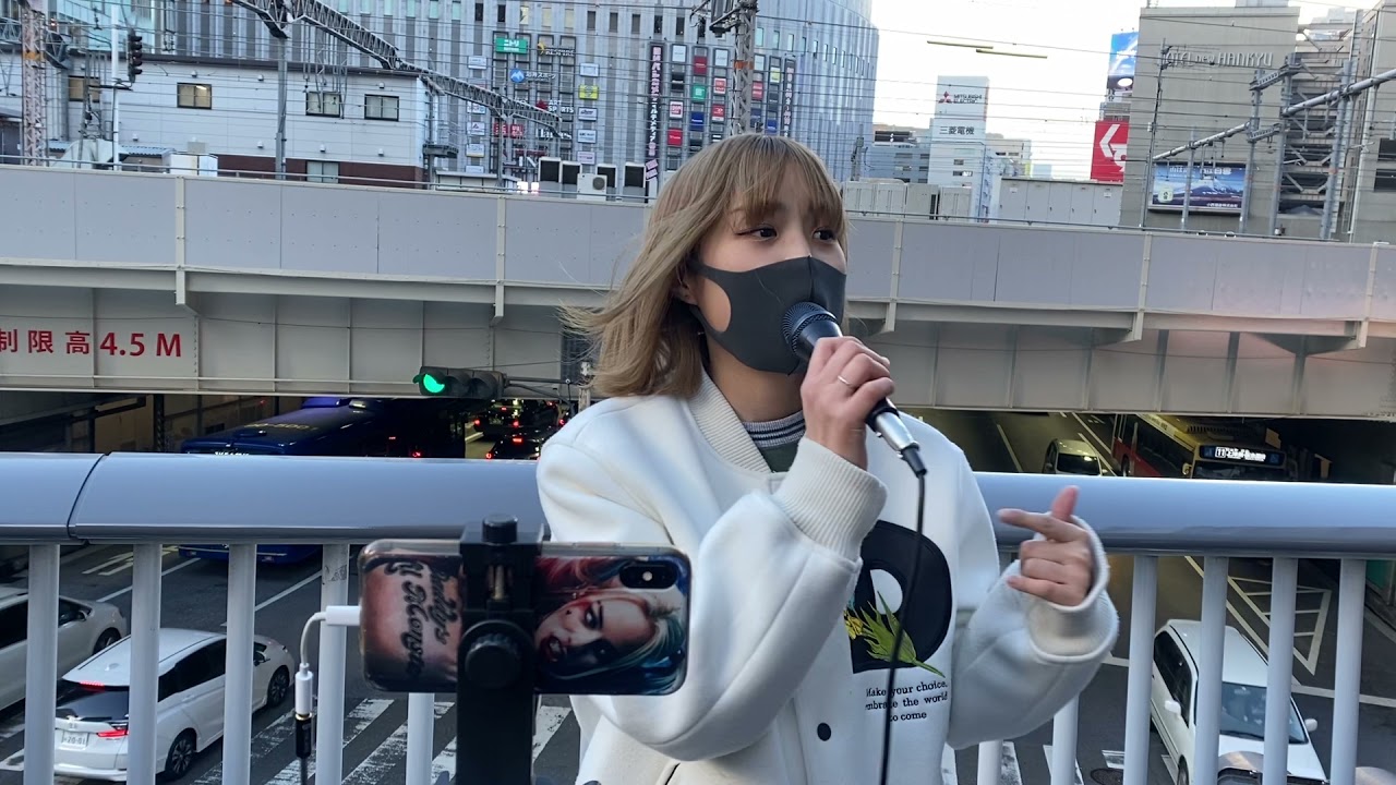 【一華ひかり】2021.12.26 梅田駅 新歩道橋上 路上ライブ #一華ひかり