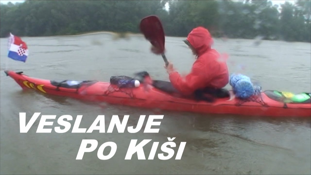 Veslanje  DRAVOM od MURE do DUNAVA - 3/5 epizoda KIŠA