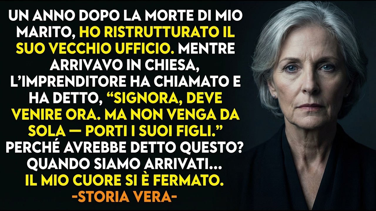STORIA VERA 👵💔 “Non venire sola,” disse l’appaltatore dopo aver rinnovato l’ufficio di mio marito.