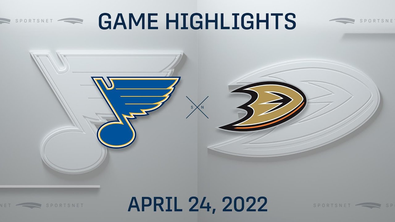 NHL Highlights | Blues vs. Ducks - Apr. 24, 2022