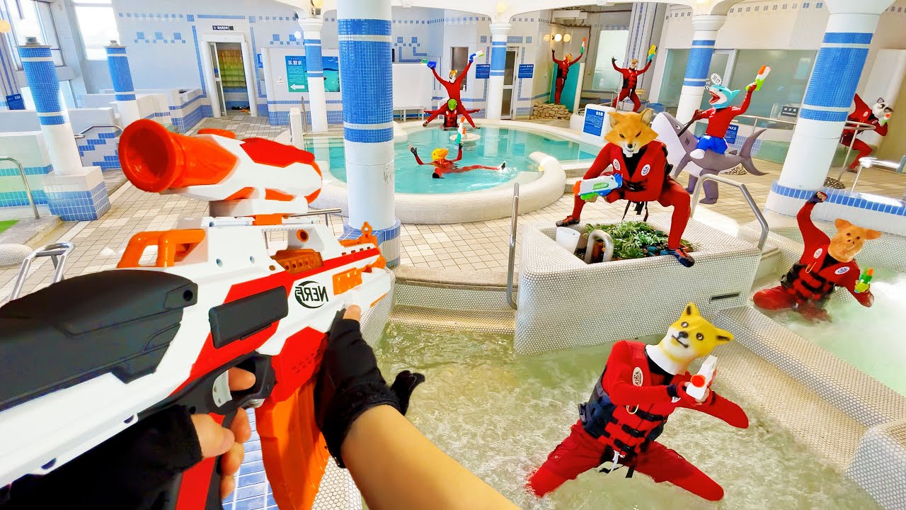 Nerf War | Ultimate Water Park Battle 7 (Nerf First Person Shooter)