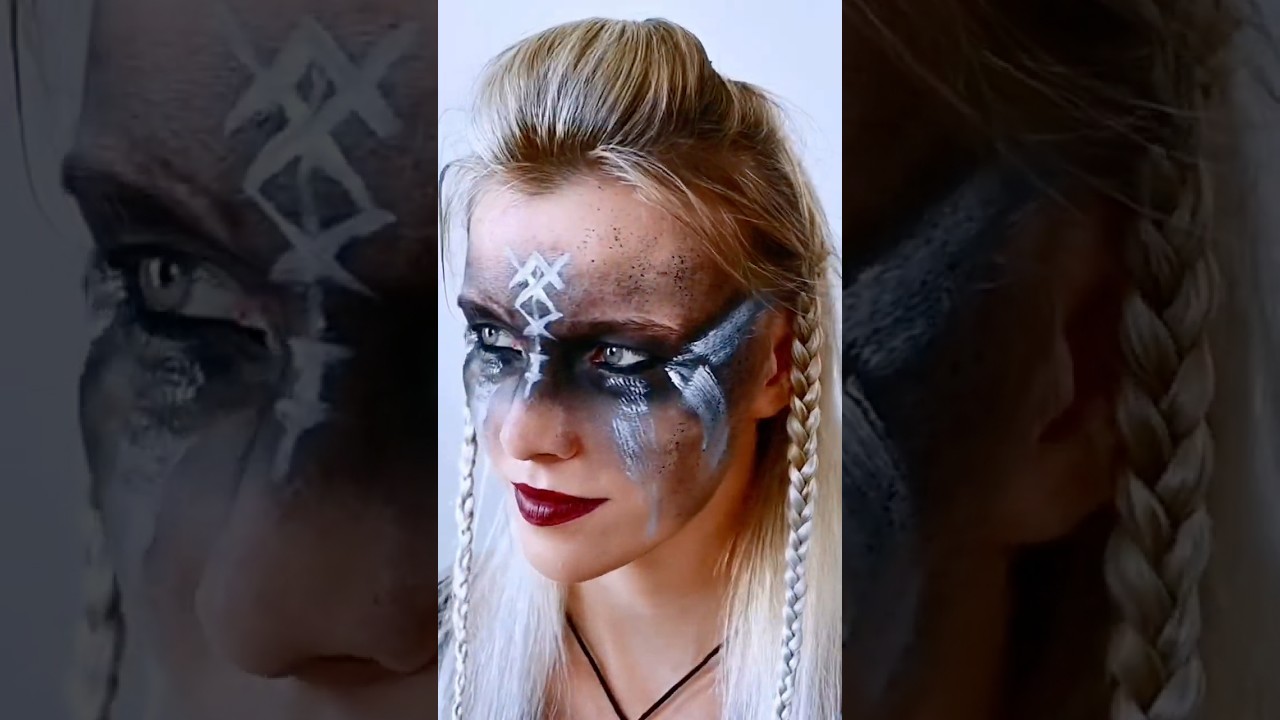 Viking warrior makeup tutorial | Halloween makeup ideas #vikinggirls #vikingmakeup #makeuptutorial