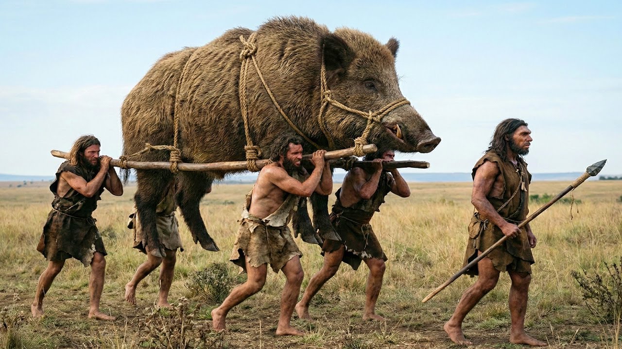 Life Millions of Years Ago | Homo Habilis vs Giant Beasts — Full Survival Story