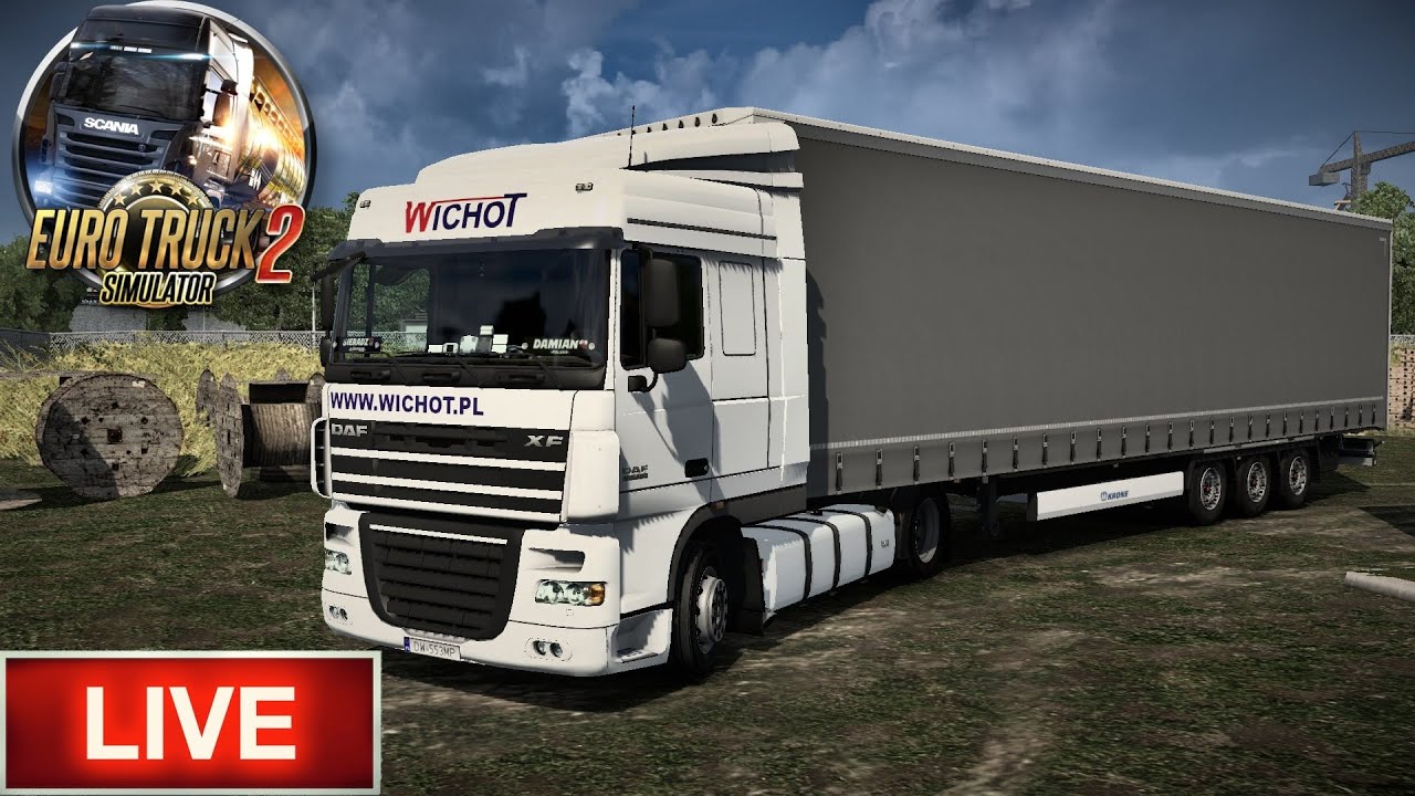 |ZAPIS LIVE | Euro Truck Simulator 2 🚛| Powrót na bazę w Wichot transport|