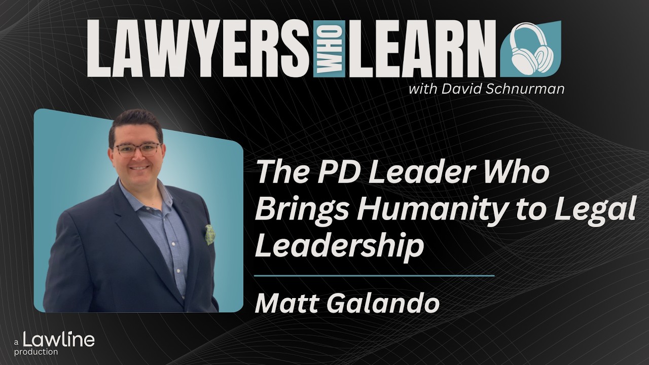 #107 The PD Leader Who Brings Humanity to Legal Leadership
