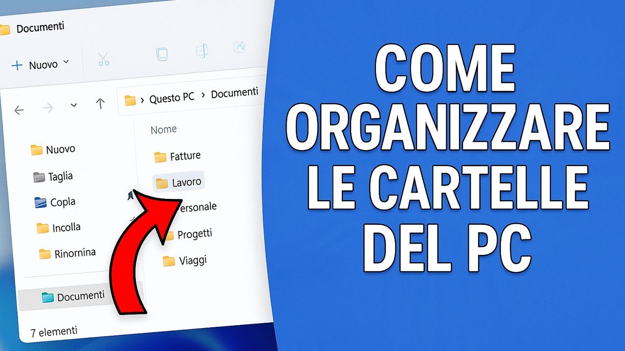 come organizzare le cartelle del mio pc