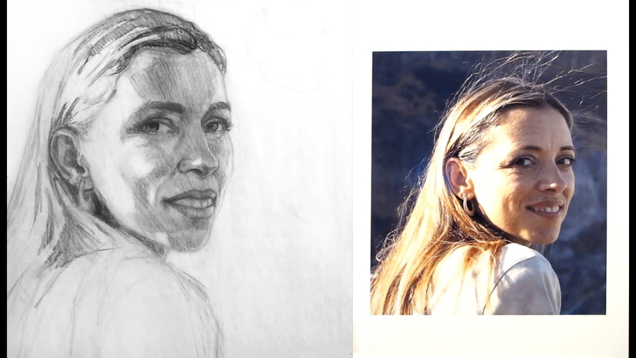 Using Loomis Method to Draw the Head in 3/4 View