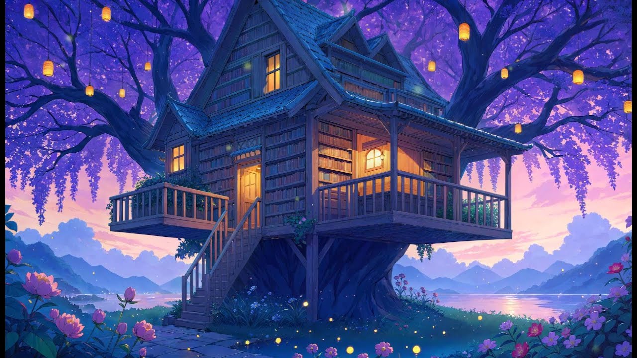 treehouse library | cozy lofi beats for reading & studying